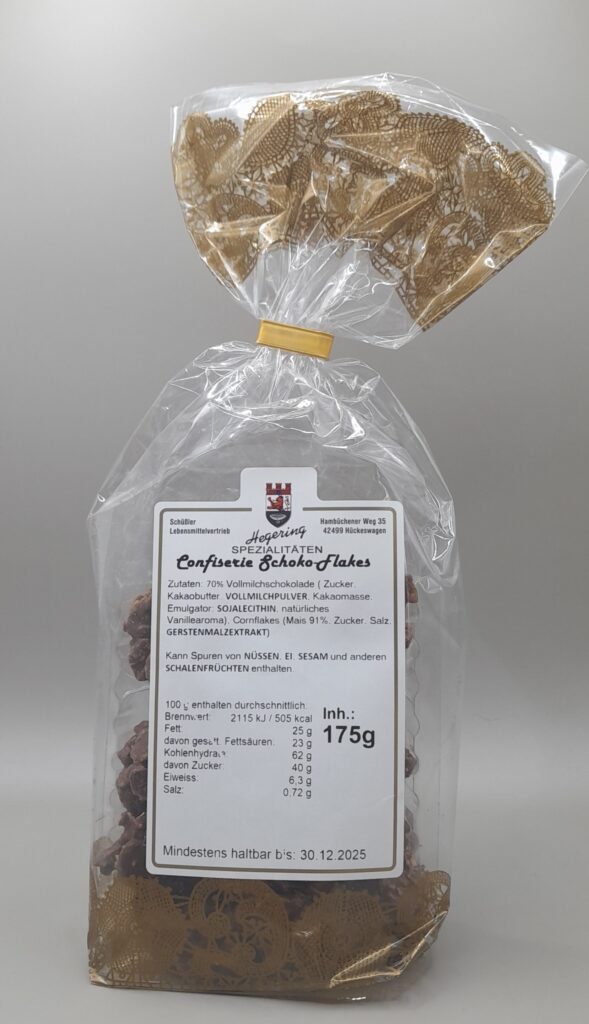 Schokoflakes Vollmilch, Schüssler Spezialitäten